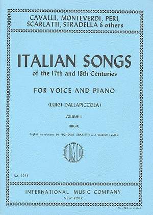 Italian Songs of the 17 and 18th Centuries Vol. 2 Vol. 2