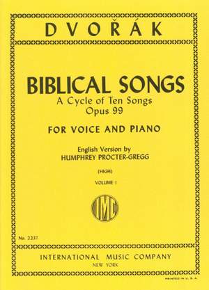 Dvořák, A: Biblical Songs Op99 I H.vce Pf
