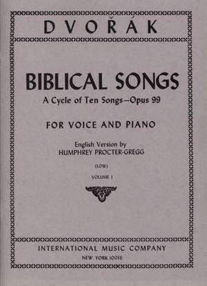 Dvořák, A: Biblical Songs Op99 I L.vce Pf
