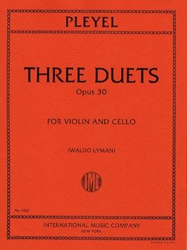 Pleyel, I J: Three Duets op. 30