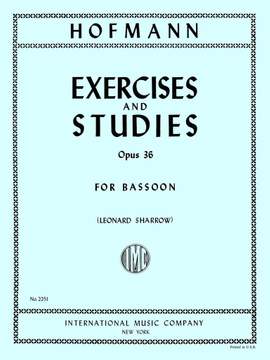 Hofmann, H: 14 Exercises and Studies op. 36