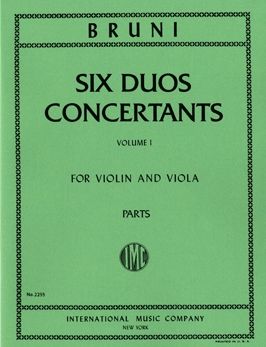 Bruni, A B: Six Duos Concertantes Volume 1 Vol. 1