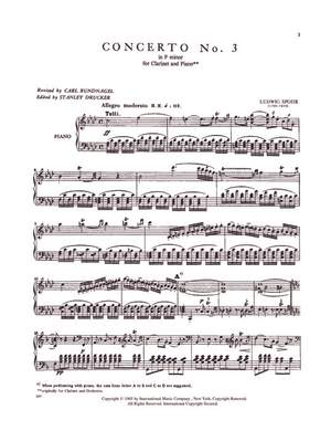 Spohr, L: Concerto No. 3 F minor