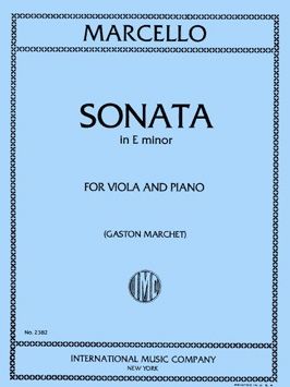 Marcello, B: Sonata E minor