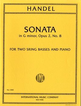 Handel, G F: Sonata Gmin Op2/8 2kb Pft