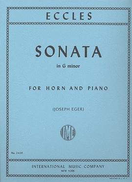 Eccles, H: Sonata G minor