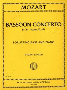 Mozart, W A: Bassoon Concerto in Bb major B flat major KV 191