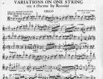 Paganini, N: Variations On One String On A Theme by Rossini Product Image