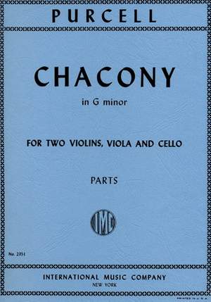 Purcell, H: Chacony Gmin String Quartet