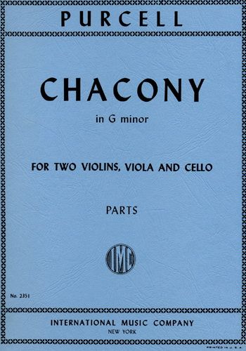 Purcell, H: Chacony Gmin String Quartet