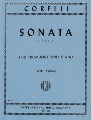 Corelli, A: Sonata No.10 F Maj Trom Pft