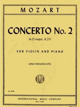 Mozart, W A: Violin Concerto No.2 D major K.211