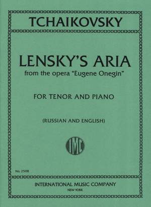 Tchaikovsky: Eugene Oneginlenski S Aria