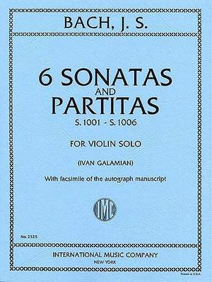 Bach, J S: Six Sonatas and Partitas for Violin Solo BWV 1001-1006