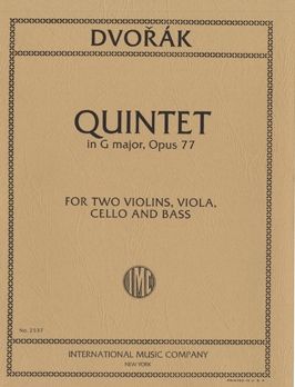 Dvorák, A: String Quintet No. 2 in G major, Op. 77