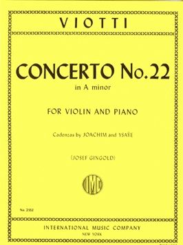 Viotti, G B: Violin Concerto No.22 A minor A minor