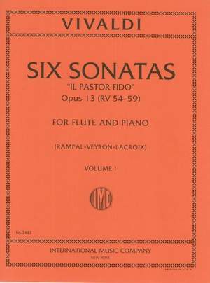 Vivaldi: Six Sonatas Vol.1 Cmaj/gmaj Fl