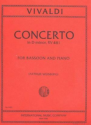 Vivaldi: Concerto Dmin Bsn Pft.red