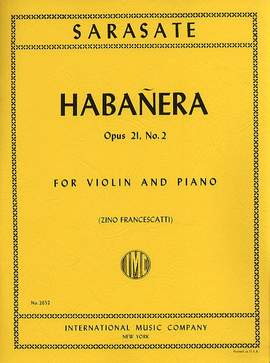 Sarasate: Habanera Op21/2 Vln Pft
