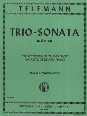 Telemann: Trio Sonata G Min Fl Ob Pft