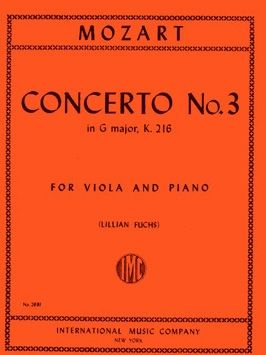 Mozart, W A: Concerto No.3 in G major K.216