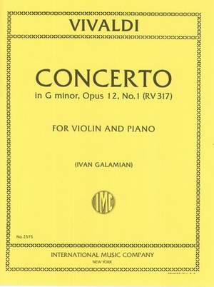 Vivaldi: Violin Concerto G minor op.12/1 RV317