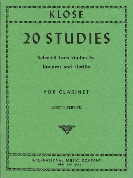 Klosé, H E: 20 Studies