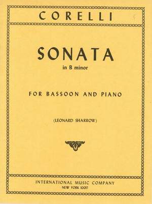 Corelli, A: Sonata Bmin Op5/8 Bsn Pft