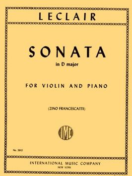 Leclair, J: Sonata in D major D major