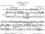 Leclair, J: Sonata in D major Product Image