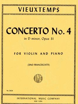 Vieuxtemps, H: Violin Concerto No.4 D minor D minor op.31