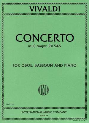 Vivaldi, A: Concerto in G major RV 535 F XII/36, P 129