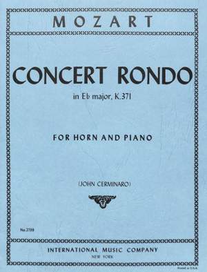 Mozart, W A: Concerto Rondo in Eb major KV 371
