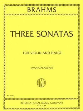 Brahms, J: Three Sonatas op.78, 100 & 108
