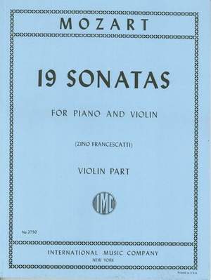 Mozart, W A: 19 Violin Sonatas