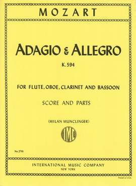 Mozart, W A: Adagio & Allegro Fl Ob Cl Bsn