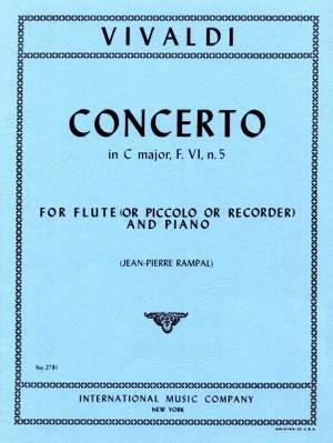 Vivaldi: Concerto Cmaj Fl Rec Or Picc