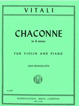 Vitali, T A: Chaconne G minor G minor
