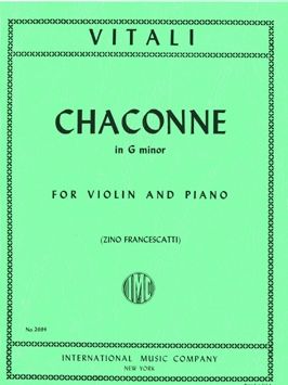 Vitali, T A: Chaconne G minor