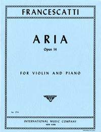 Francescatti, Z: Aria op.14