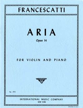 Francescatti, Z: Aria op.14