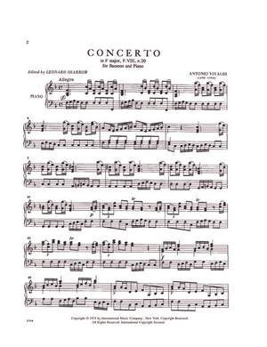 Vivaldi: Concerto Fmaj Bsn Pft.red