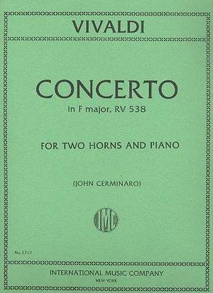 Vivaldi, A: Concerto F Maj 2hn Pft