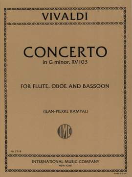 Vivaldi: Concerto Gmin Fl Ob Bsn