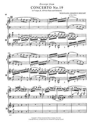 Mozart, W A: Concerto No.19 F major K.459