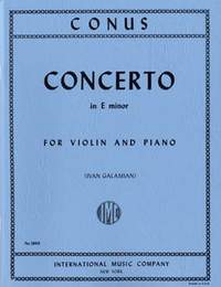 Conus, J: Concerto E minor