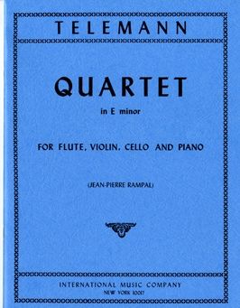 Telemann: Quartet Emin Fl Vc Vln Pft