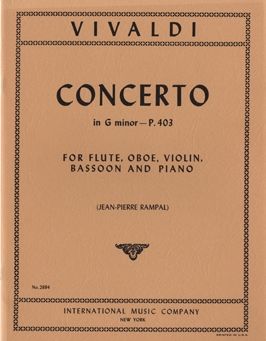 Vivaldi, A: Concerto in G Minor G minor RV 105
