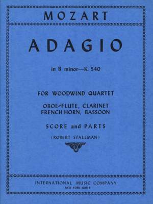 Mozart, W A: Adagio in B minor KV540