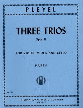 Pleyel, I J: Three Trios op. 11